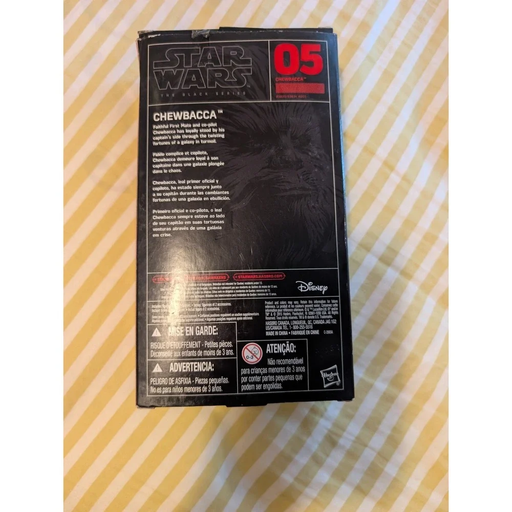 Star Wars The Black Series 05 Chewbacca 2015 MIB Hasbro 6 Inch Action Figure